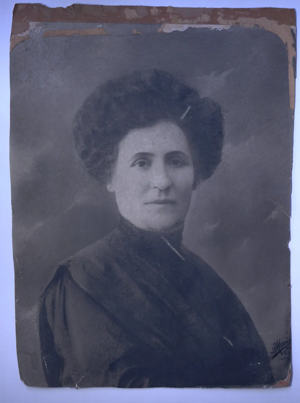 Portrait of a woman, signed Manaki, Philippopolis.